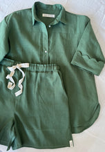 Load image into Gallery viewer, Alessia Set - Eucalyptus and Ebony Linen