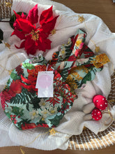 Load image into Gallery viewer, Festive Blossoms - Bebe Overalls with scallop edging