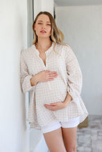 Load image into Gallery viewer, Valentina Swing Top - Cinnamon Gingham