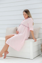 Load image into Gallery viewer, Aurelia Gemstone Midi Shirt Dress - Marshmallow