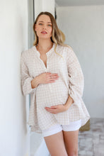 Load image into Gallery viewer, Valentina Swing Top - Cinnamon Gingham
